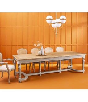 The Floris Dining table, beautiful rectangular wooden dining table of 280cm long