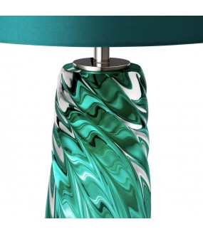 Blue Turquoise Table Lamp Muse, H67cm