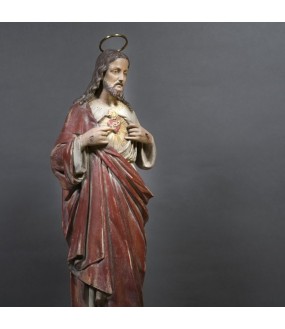 Christ Coeur Sacré de Chapelle H68cm