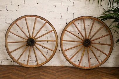 Two Old Wheel of Carts