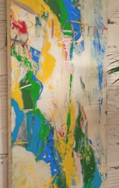 Oil on canvas, "Les falaises : Aube n°2"