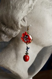"Jolis Coquelicots", fancy earrings