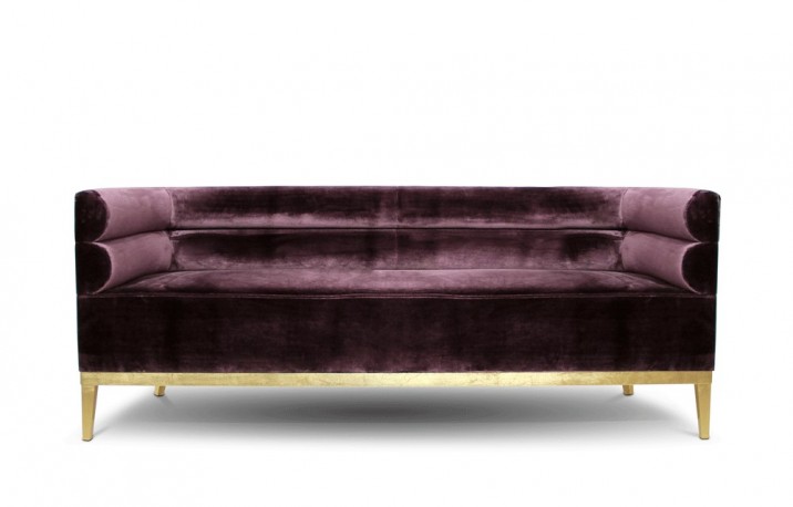 Sofa Purple Twill Judy