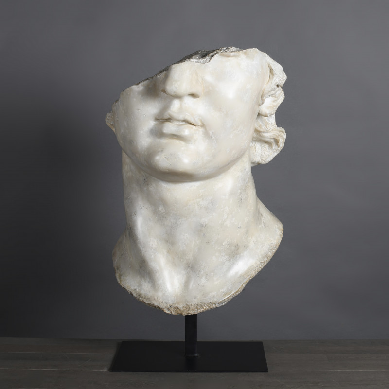 fragment buste d'Apollon du Met New York Buste