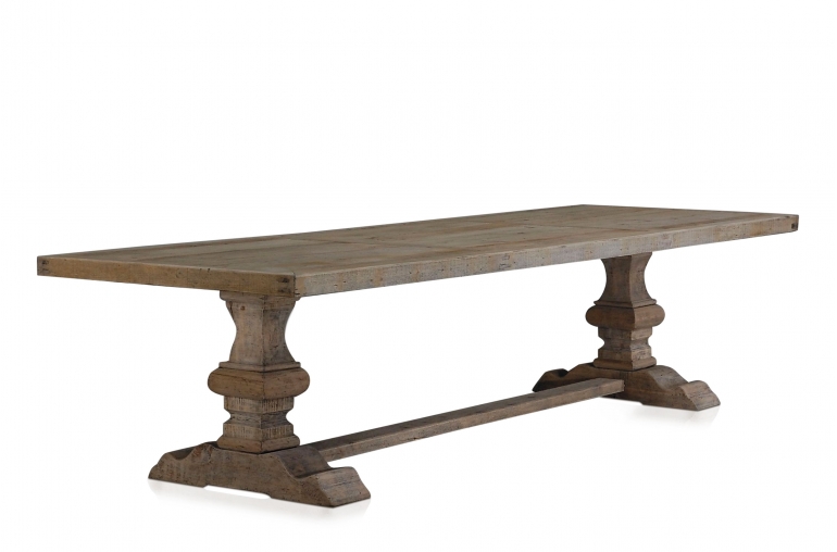 Table à manger Monastère en bois ancien massif et brut
